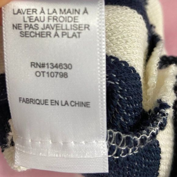 ANTHROPOLOGIE Striped Blue & Beige Sleeveless - Picture 8 of 9